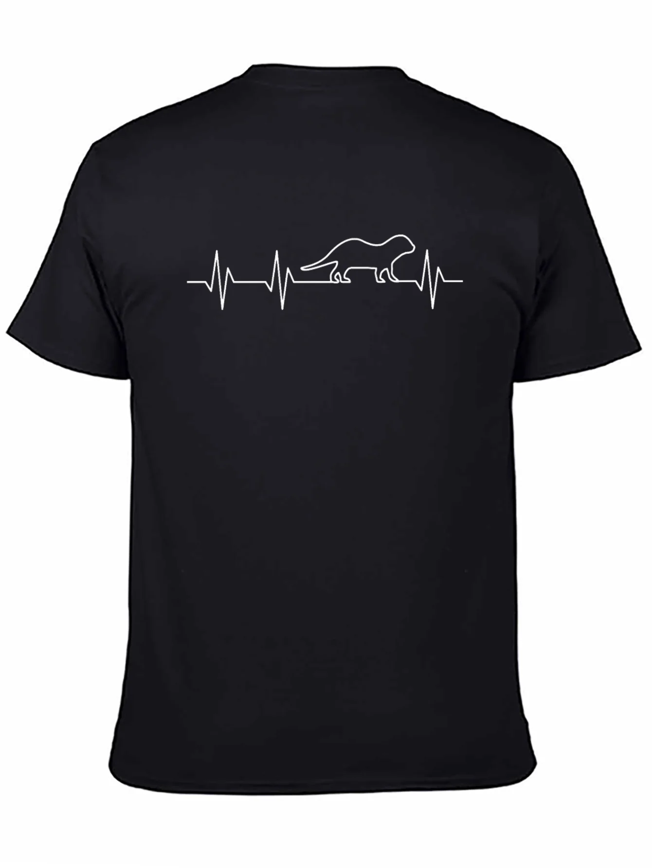 Otter Heartbeat T-Shirt - Unique Animal Lover Tee
