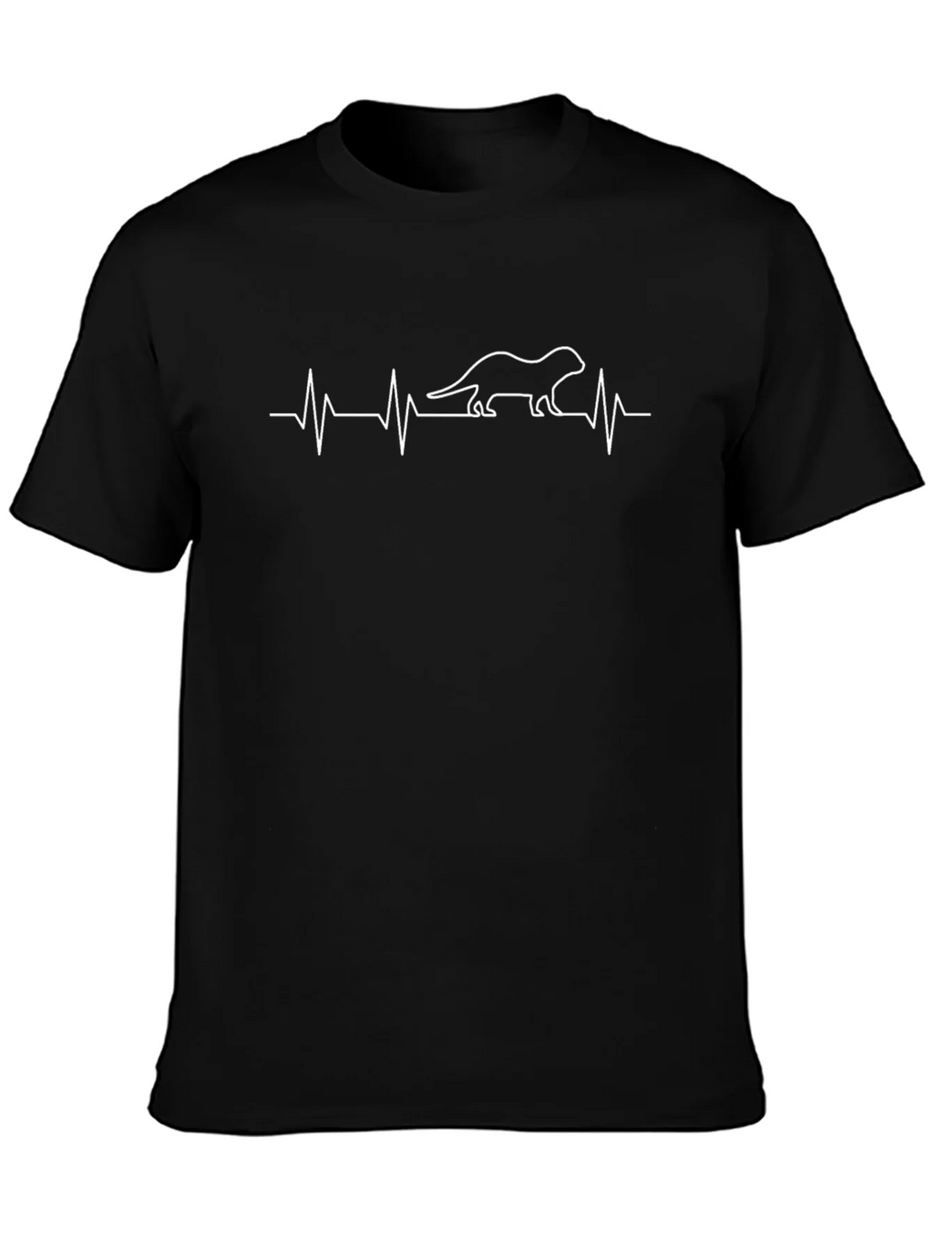 Otter Heartbeat T-Shirt - Unique Animal Lover Tee