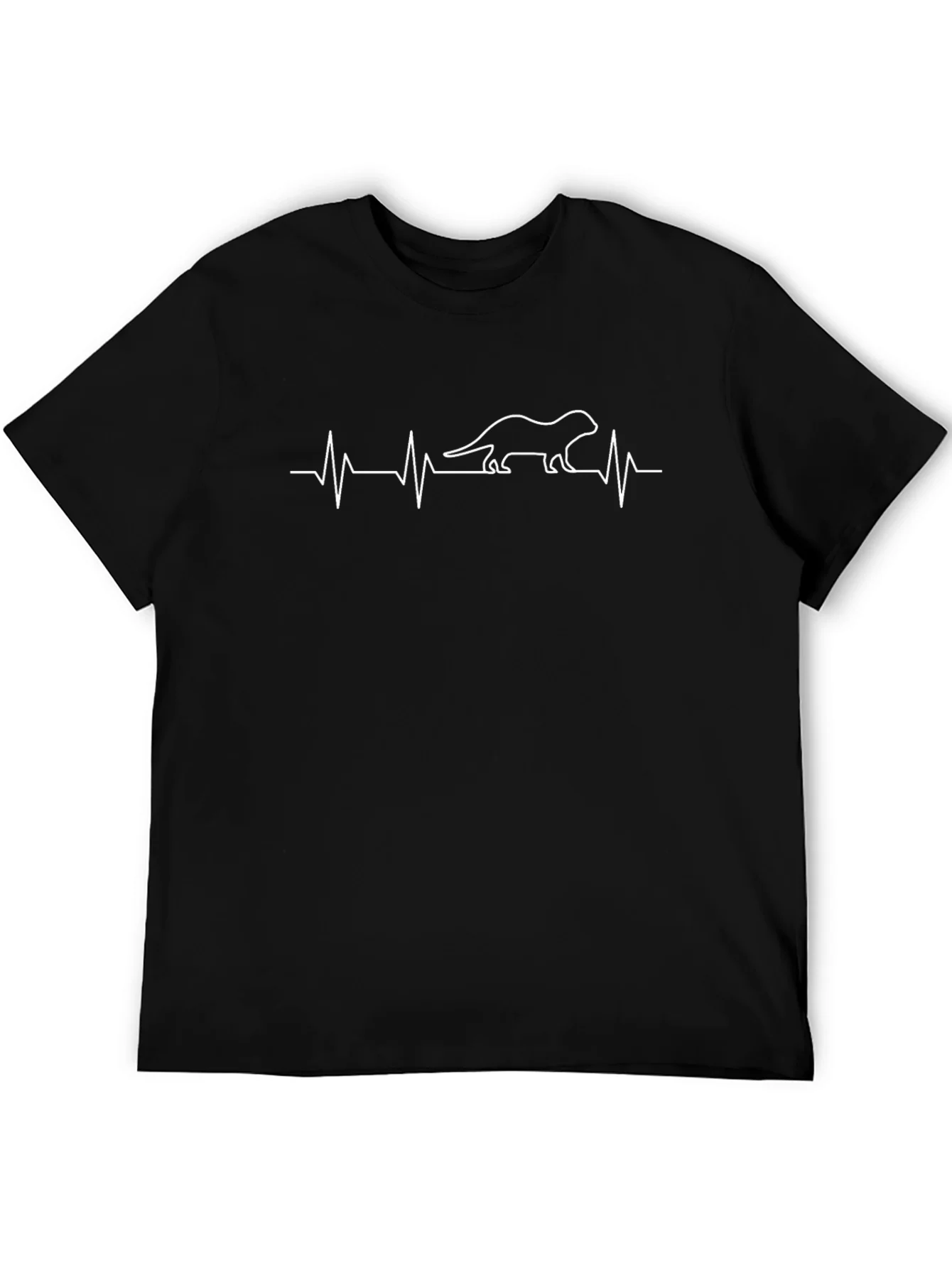 Otter Heartbeat T-Shirt - Unique Animal Lover Tee
