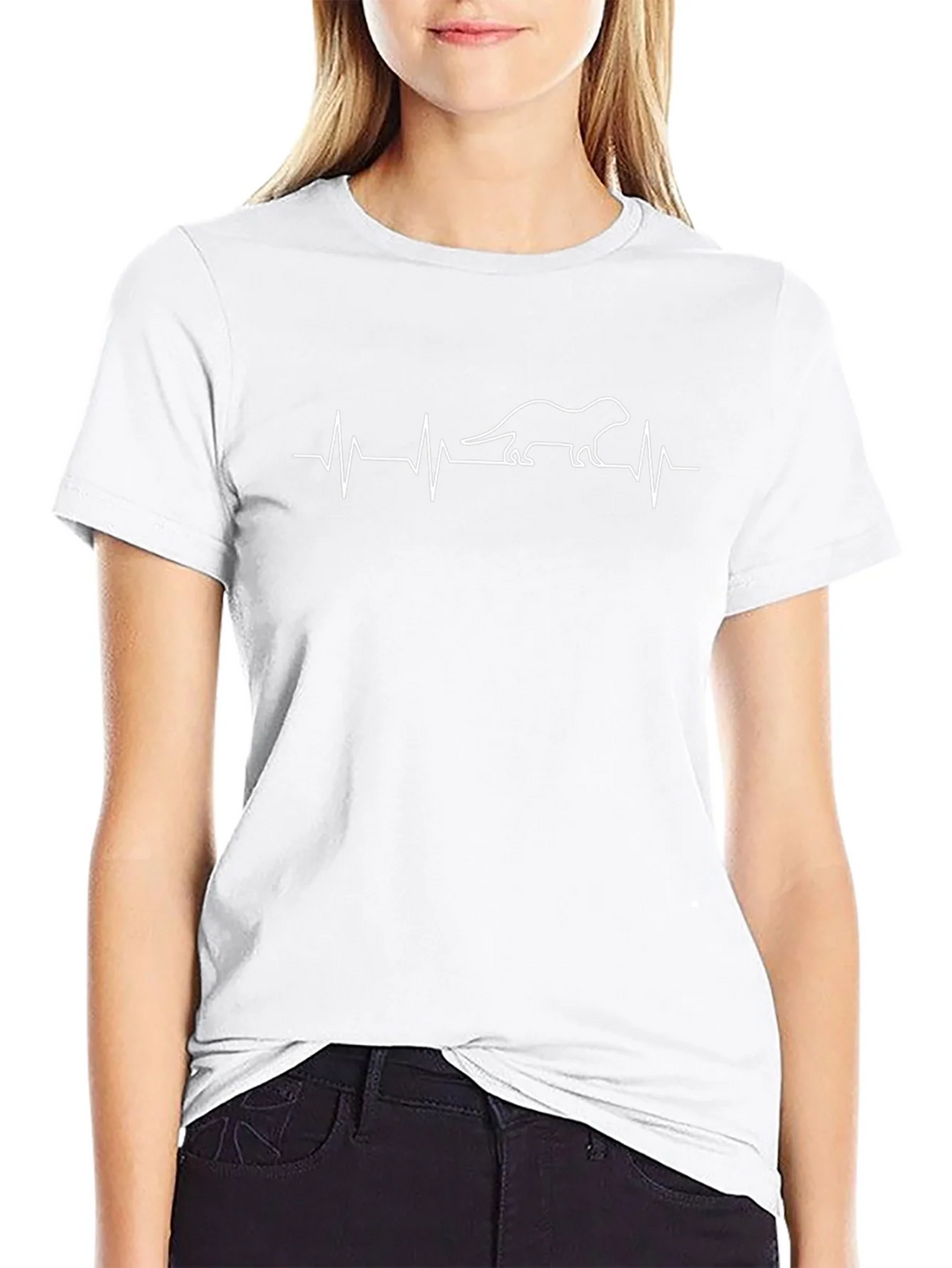 Otter Heartbeat T-Shirt - Unique Animal Lover Tee