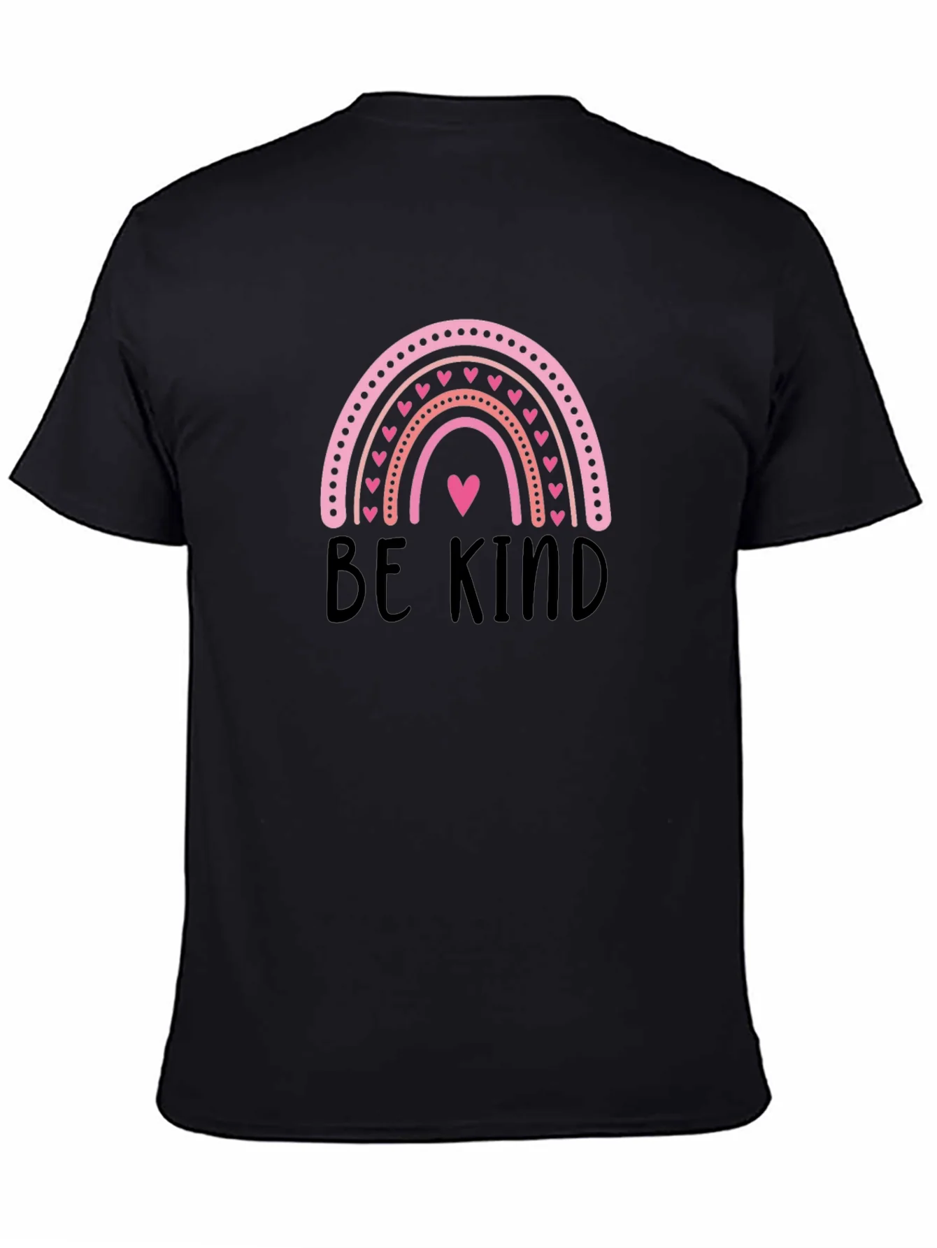 Be Kind Rainbow Heart Graphic T-Shirt