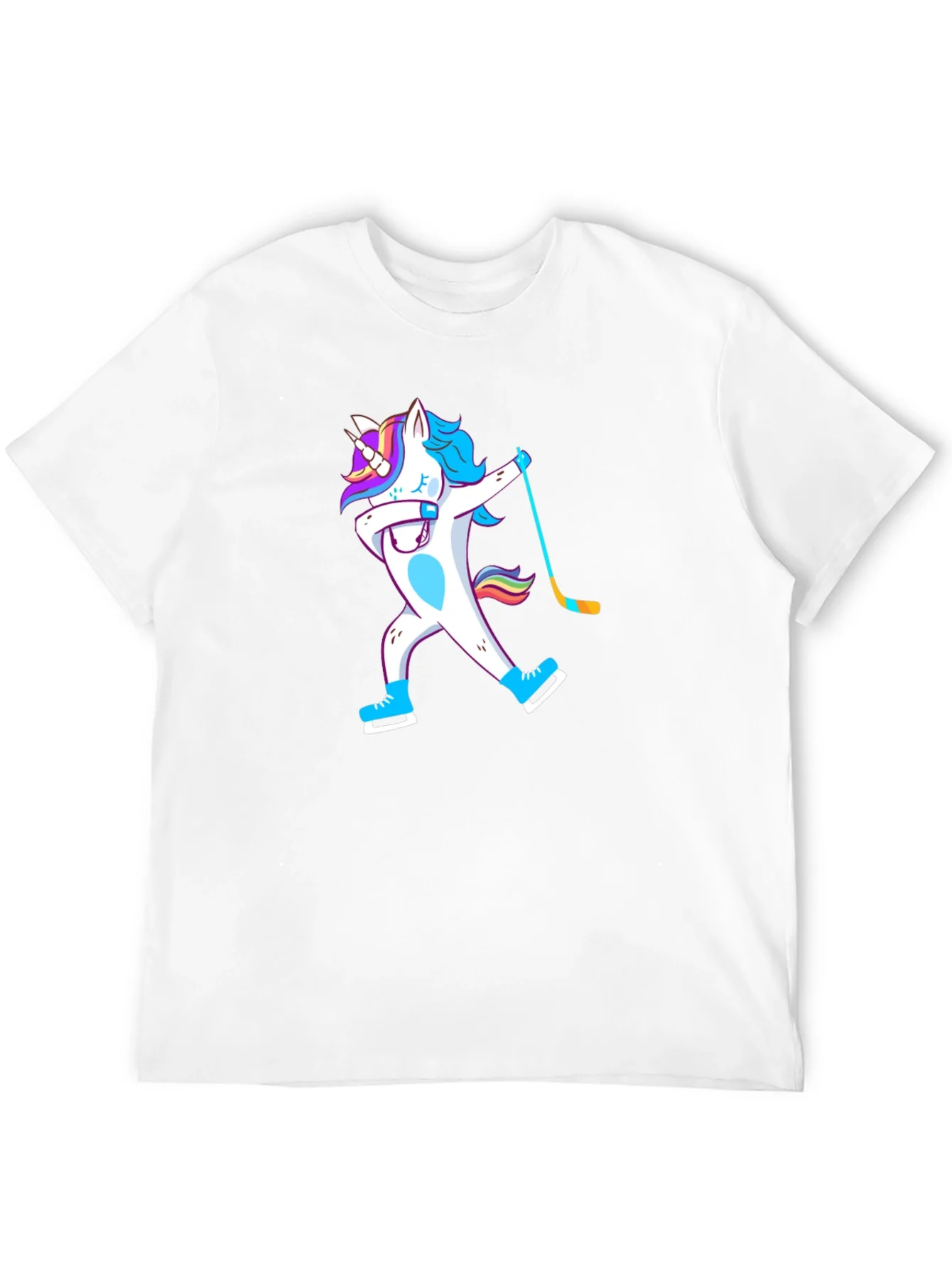 Unicorn Dabbing Hockey Player T-Shirt