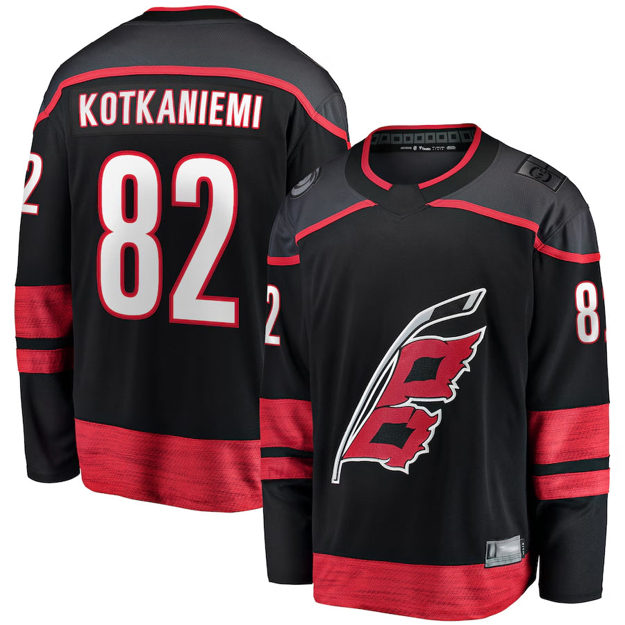 C.Hurricanes #48 Jordan Martinook Player Fanatics Red Special Edition 2.0 Breakaway Hockey Jerseys