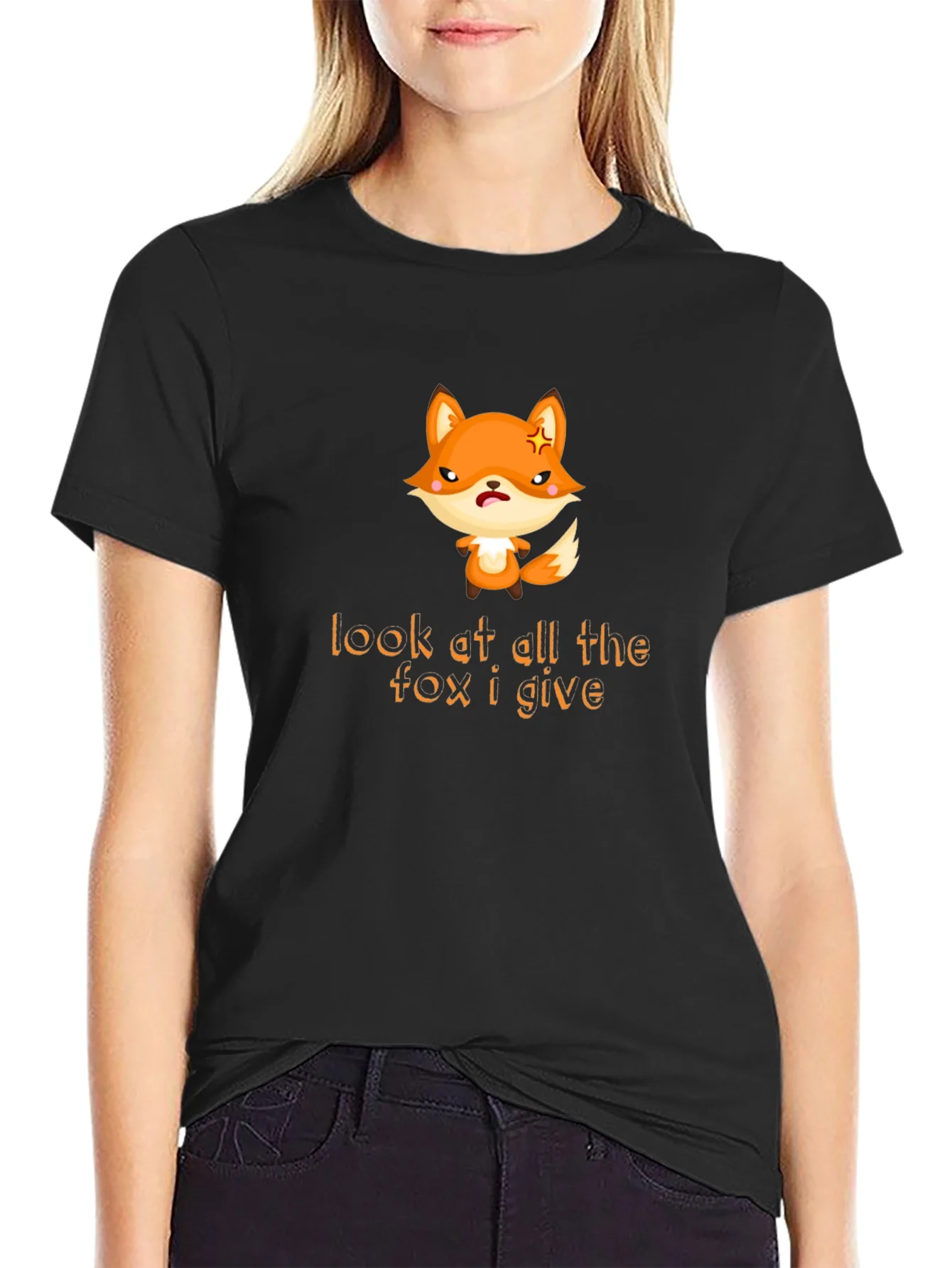 Funny Fox Graphic T-Shirt - Look at All the Fox I Give!