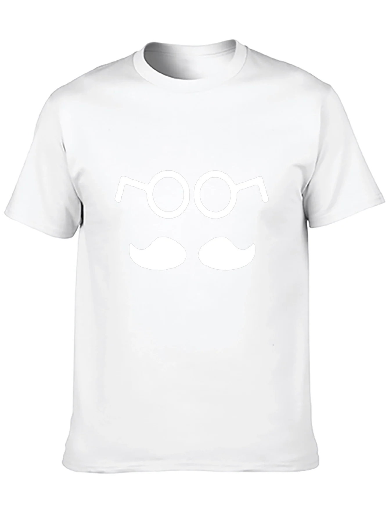 Funny Geek T-Shirt: Glasses and Mustache Tee