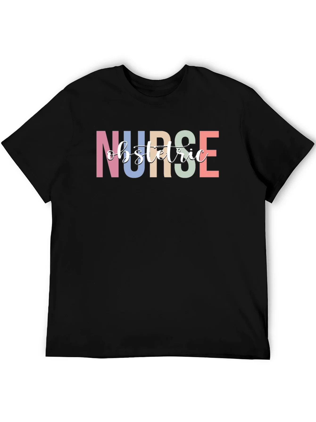 Obstetric Nurse Graphic Tee - Black T-Shirt