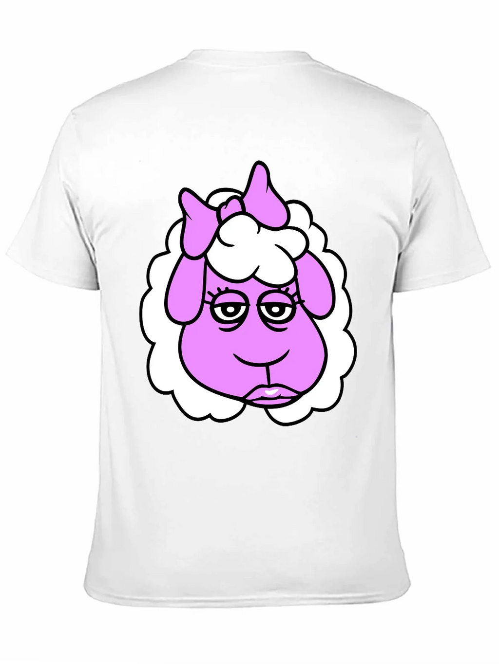 Cartoon Sheep Graphic T-Shirt - Quirky & Fun Design
