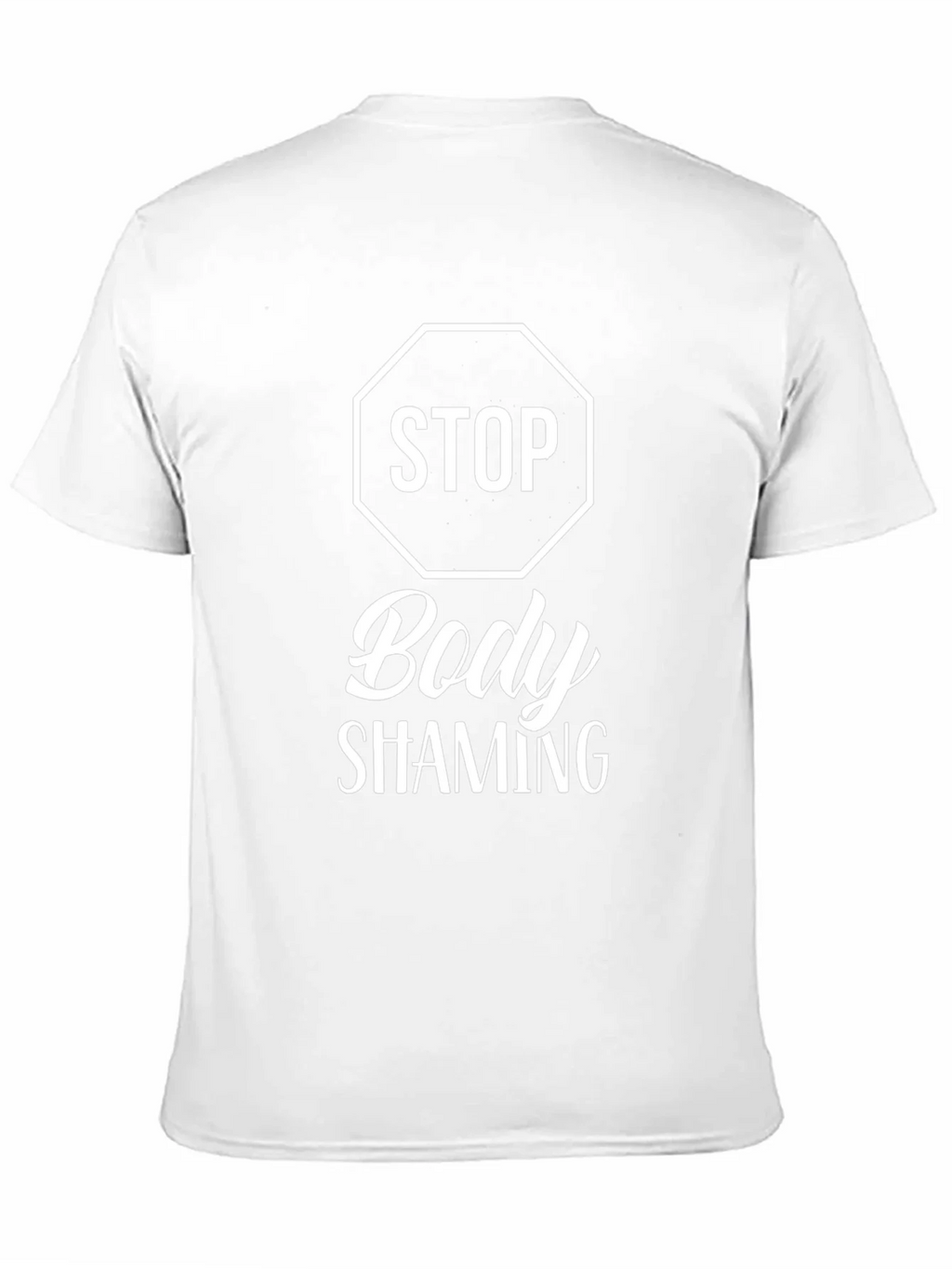 Stop Body Shaming Graphic T-Shirt - Black