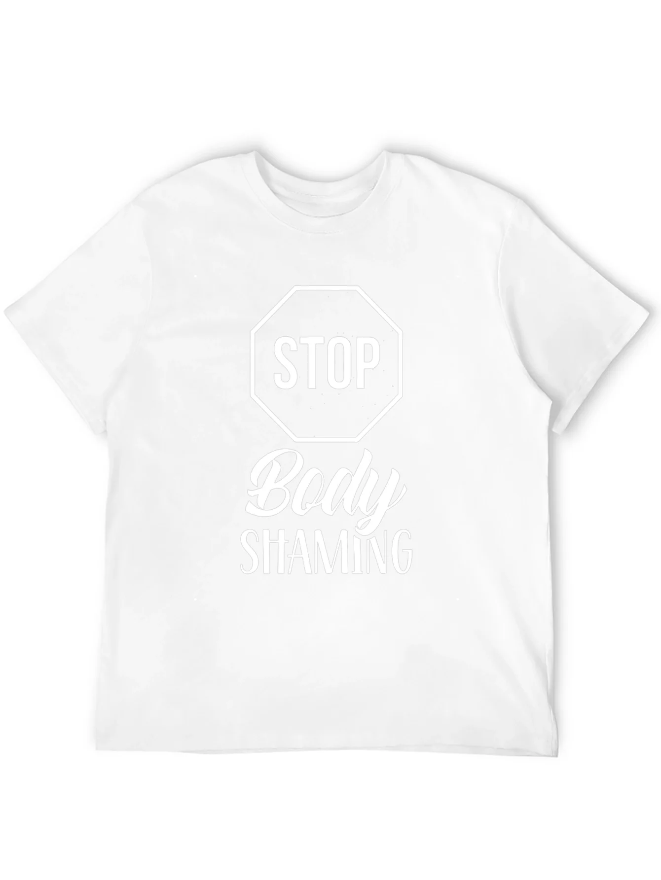 Stop Body Shaming Graphic T-Shirt - Black