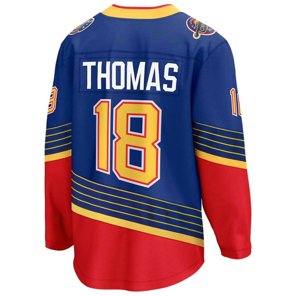 St. L.Blues #18 Robert Thomas Player Blue Alt Throwback Hockey Jerseys
