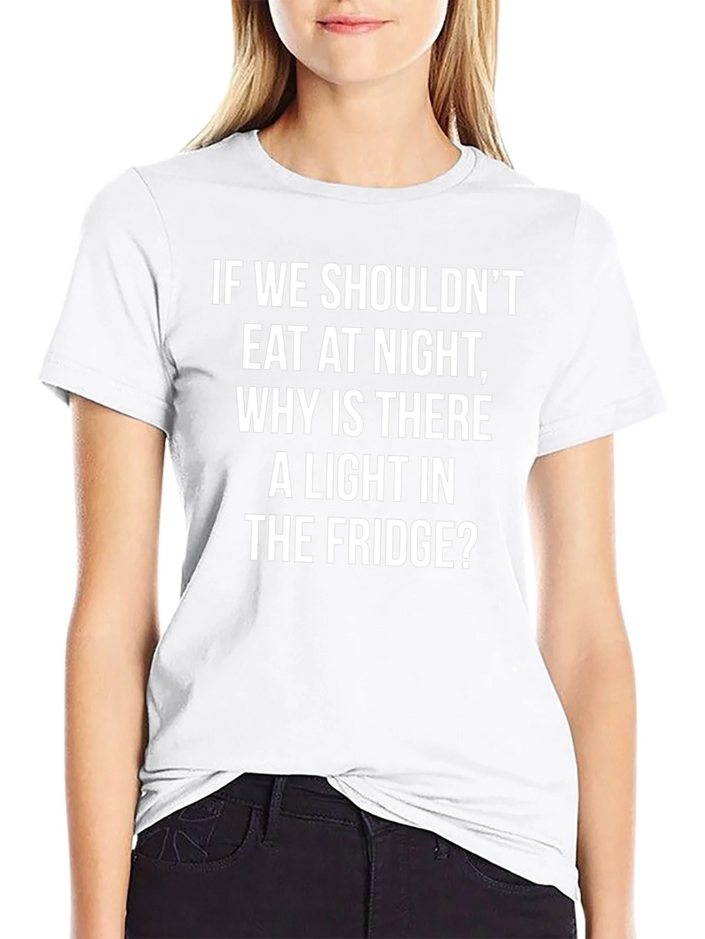 Funny Fridge Light T-Shirt - Midnight Snack Humor