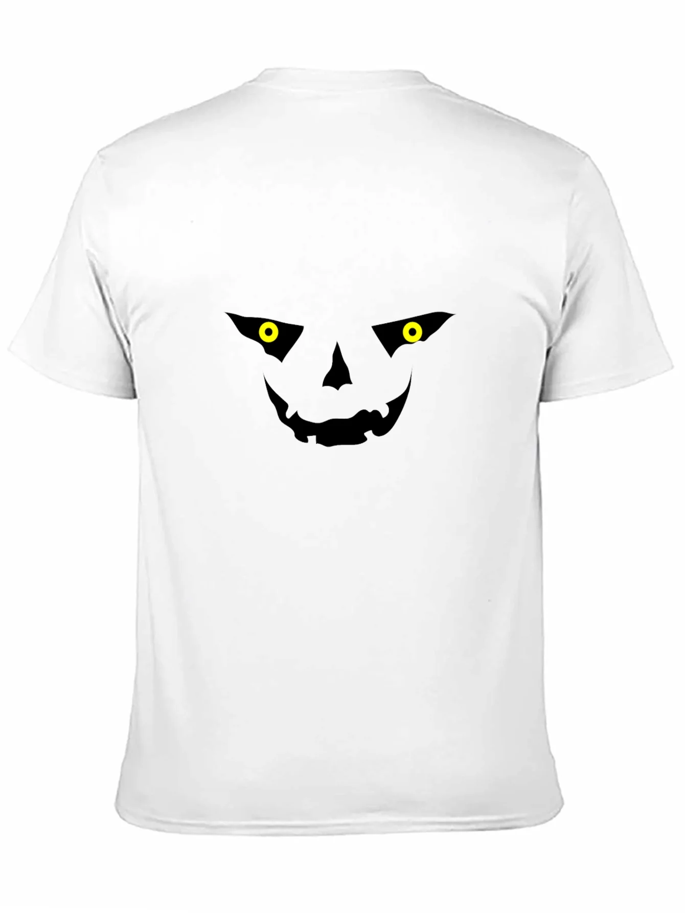 Spooky Jack-o-Lantern Face Black T-Shirt
