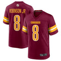 W.Commanders #8 Brian Robinson Player Burgundy Home Game Football Jerseys