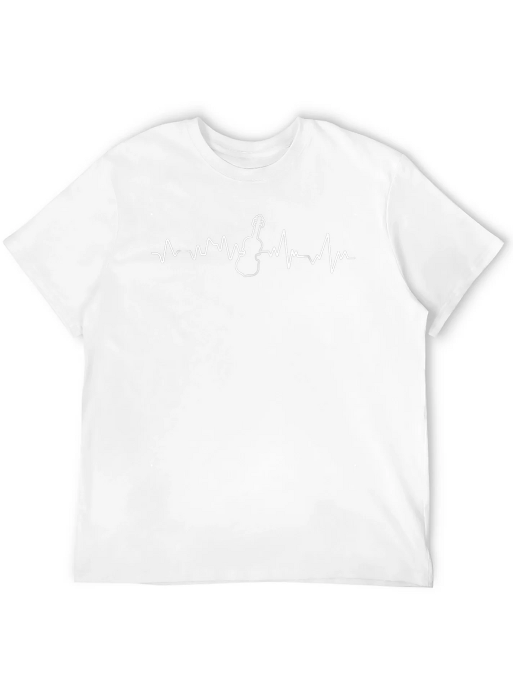 Violin Heartbeat Graphic Tee - Musician T-Shirt
