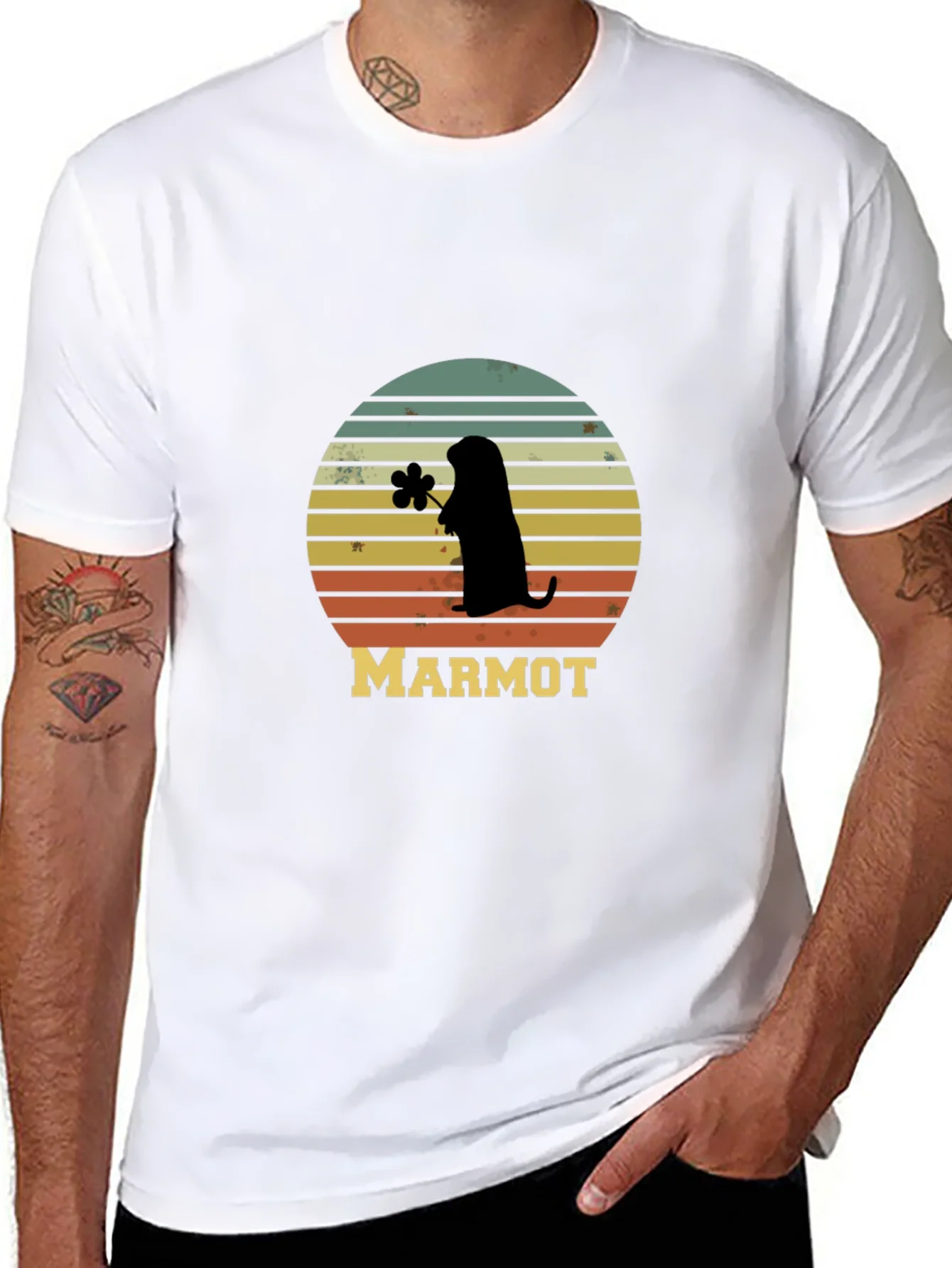 Retro Marmot Silhouette T-Shirt