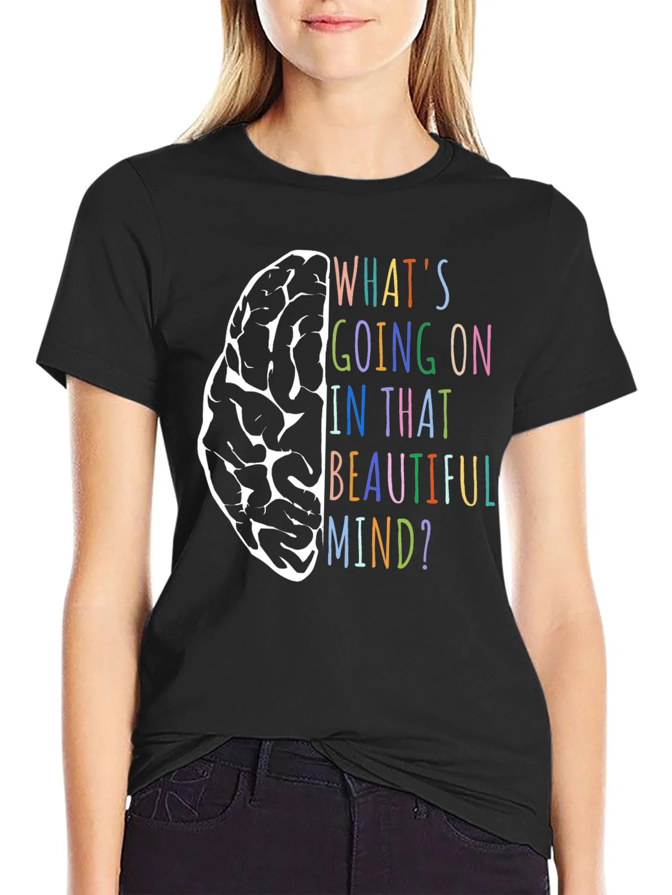 Brain Mind T-Shirt - Colorful Graphic Tee