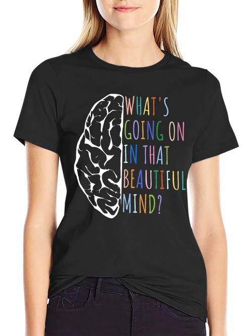 Brain Mind T-Shirt - Colorful Graphic Tee