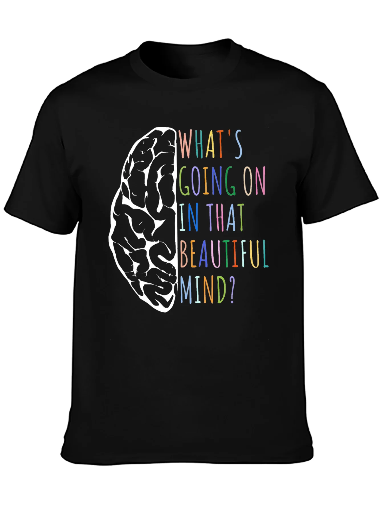 Brain Mind T-Shirt - Colorful Graphic Tee