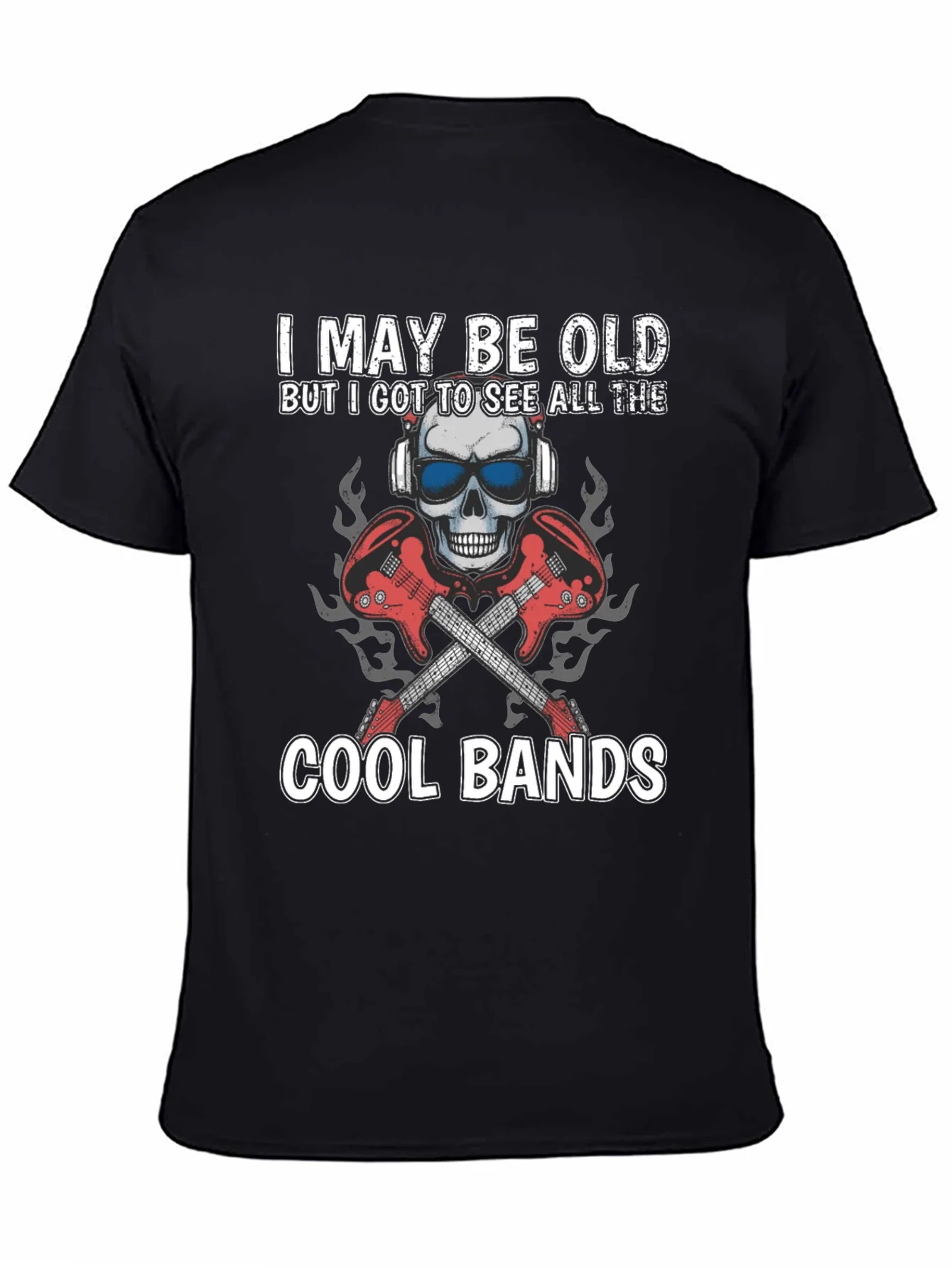 I May Be Old Cool Bands Graphic Tee