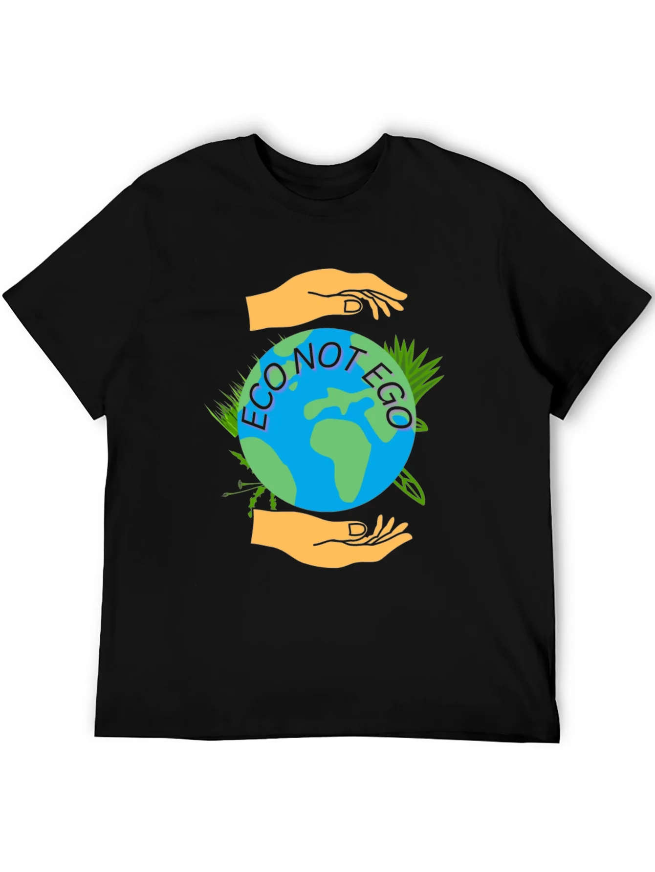 Eco Not Ego Graphic Tee - Earth Friendly Design