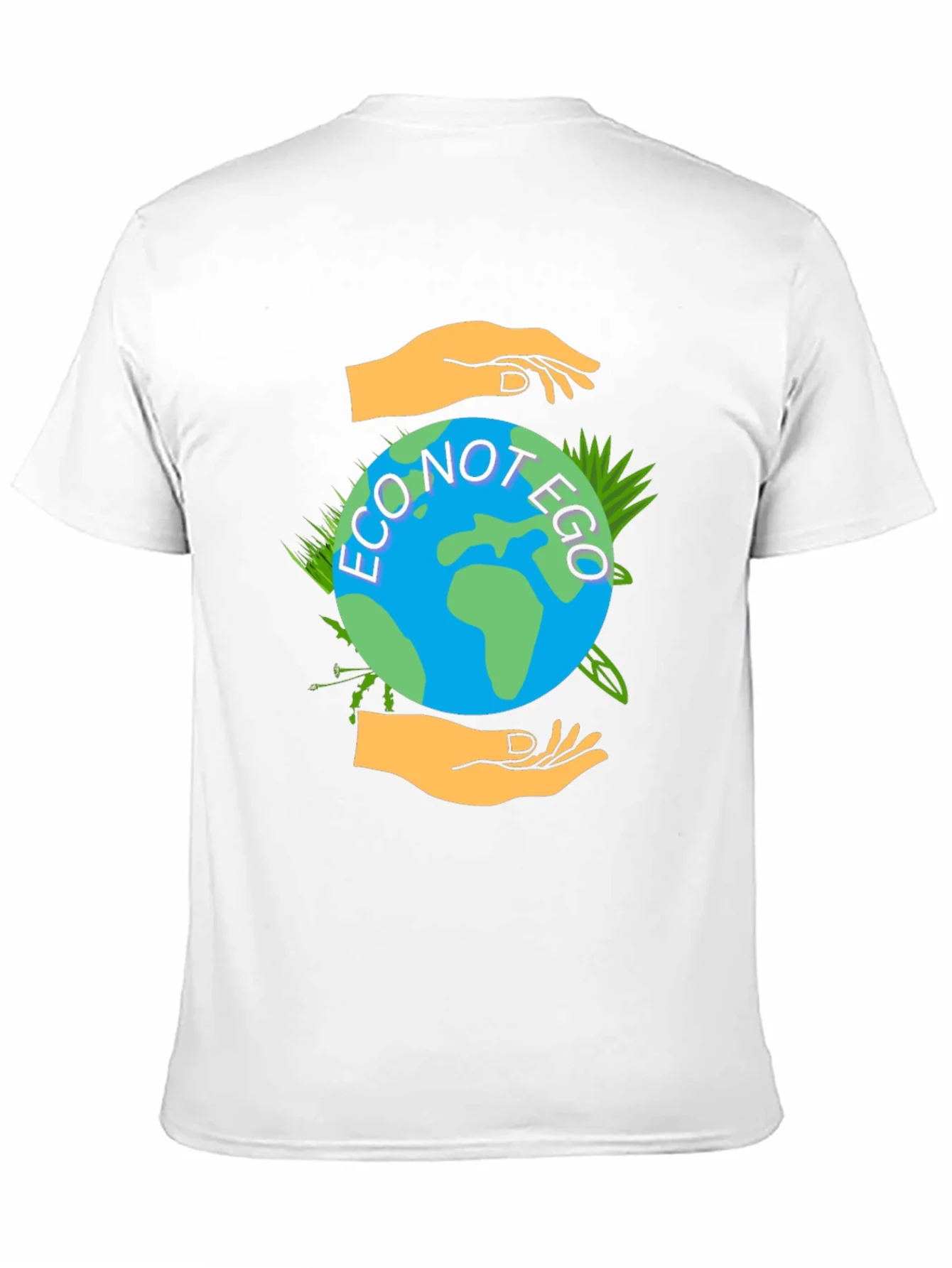 Eco Not Ego Graphic Tee - Earth Friendly Design