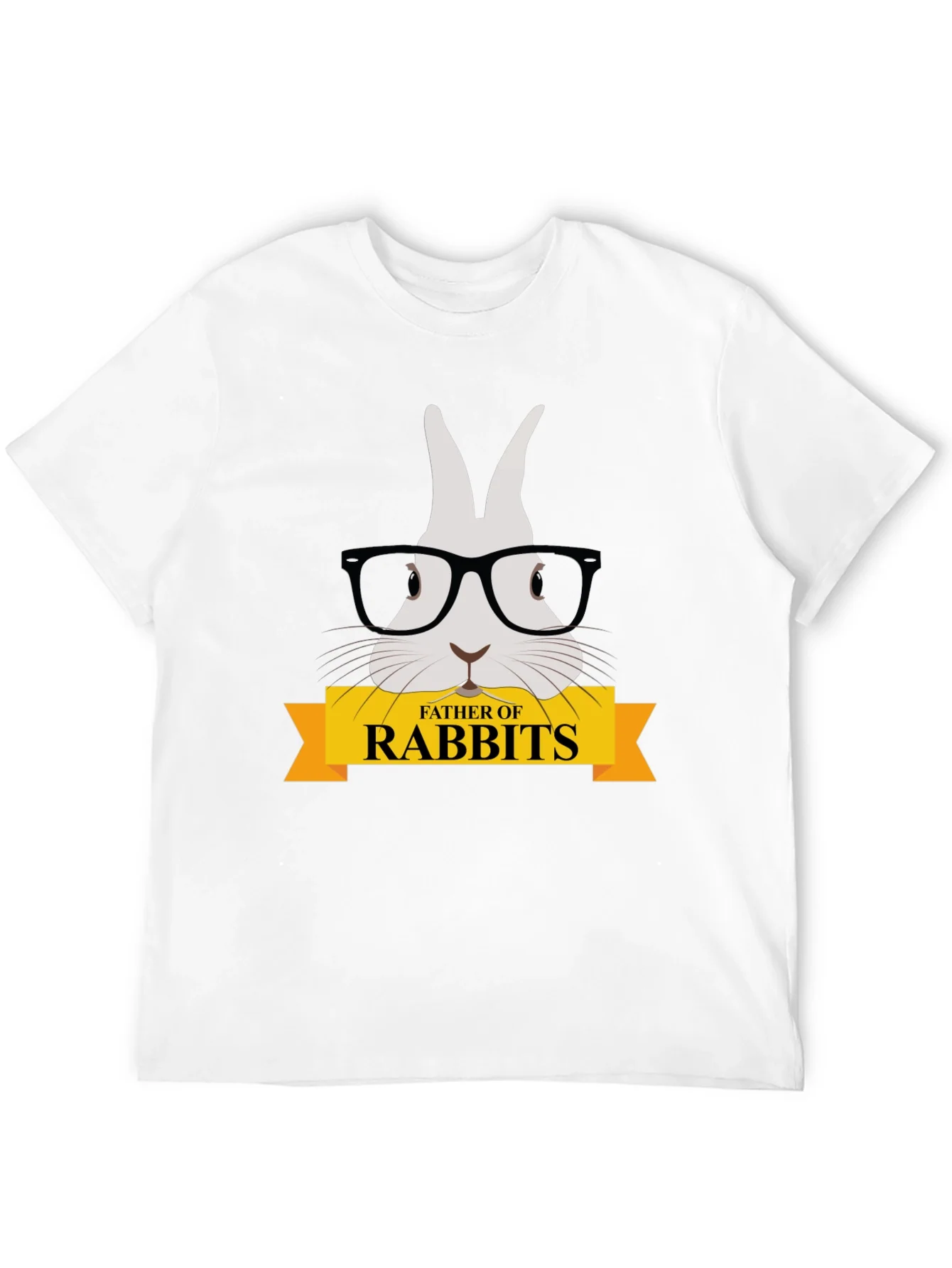 Father of Rabbits Graphic T-Shirt - Black