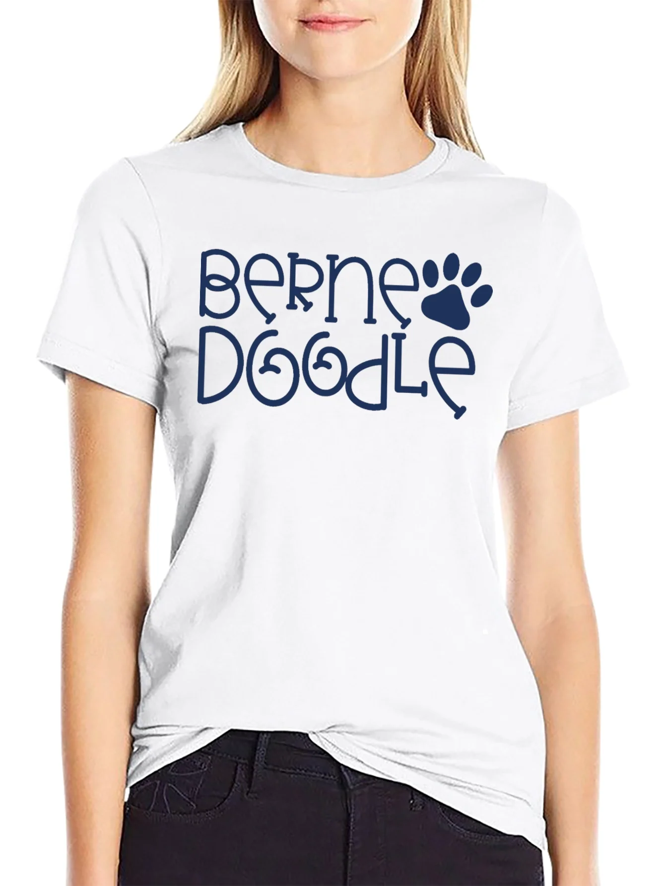 Berne Doodle Dog Paw T-Shirt