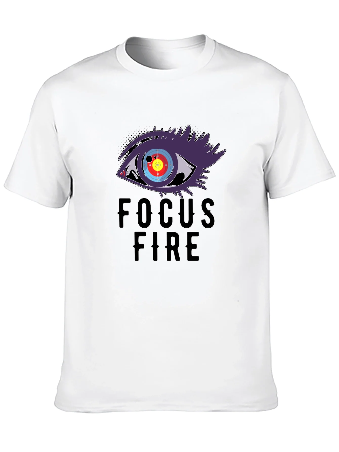 Focus Fire Graphic Tee - Eye Target Design