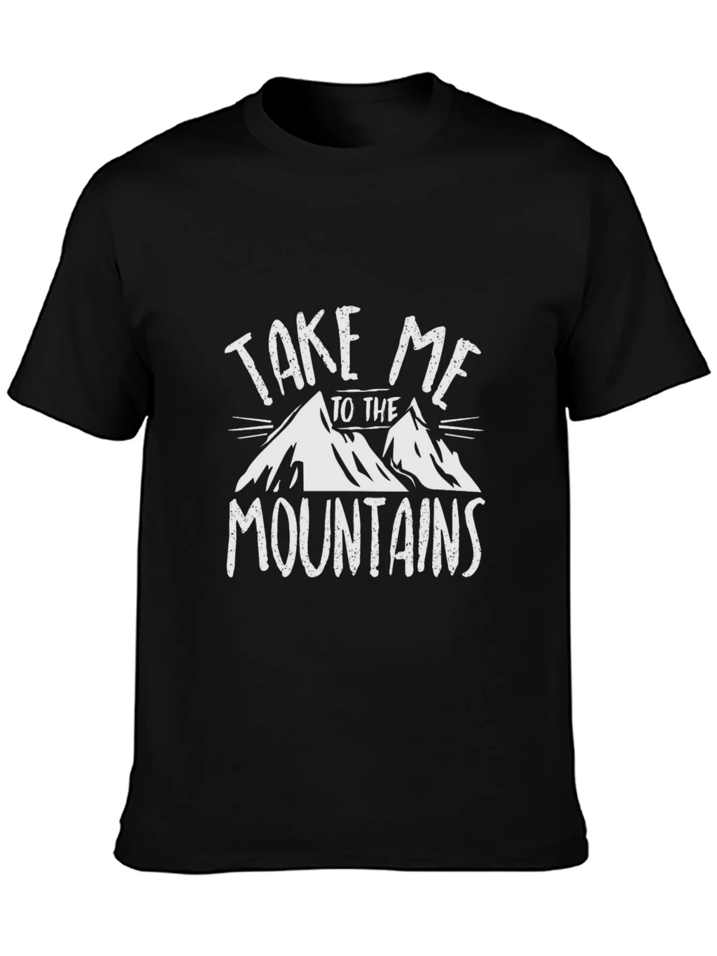 Take Me to the Mountains Black Graphic Tee