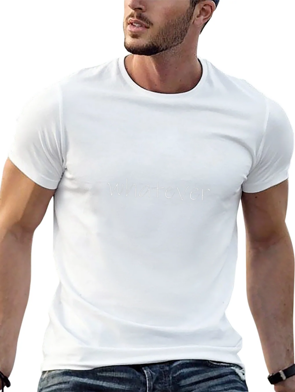 Whatever Graphic Black T-Shirt