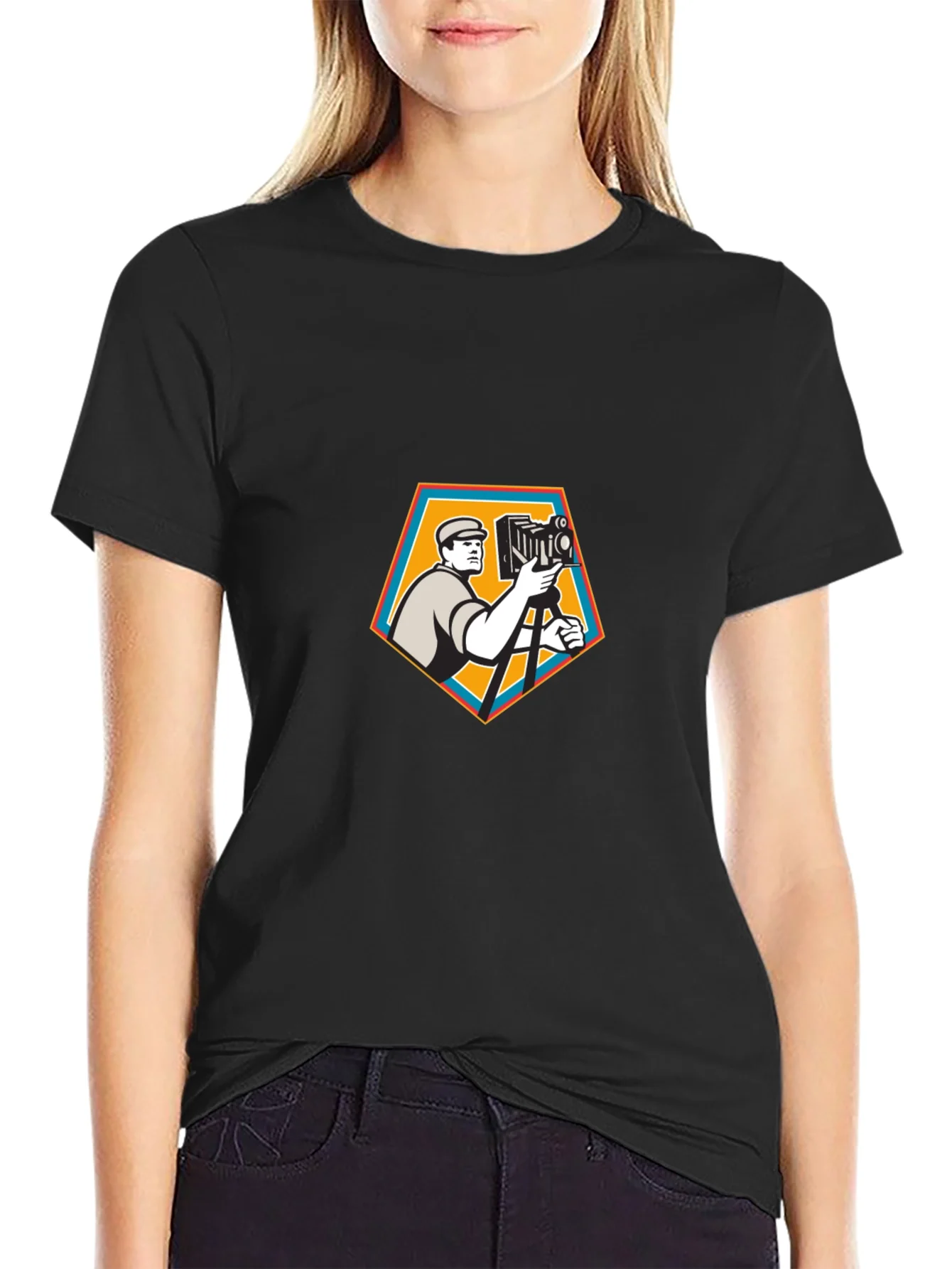 Vintage Camera Photographer Graphic Tee