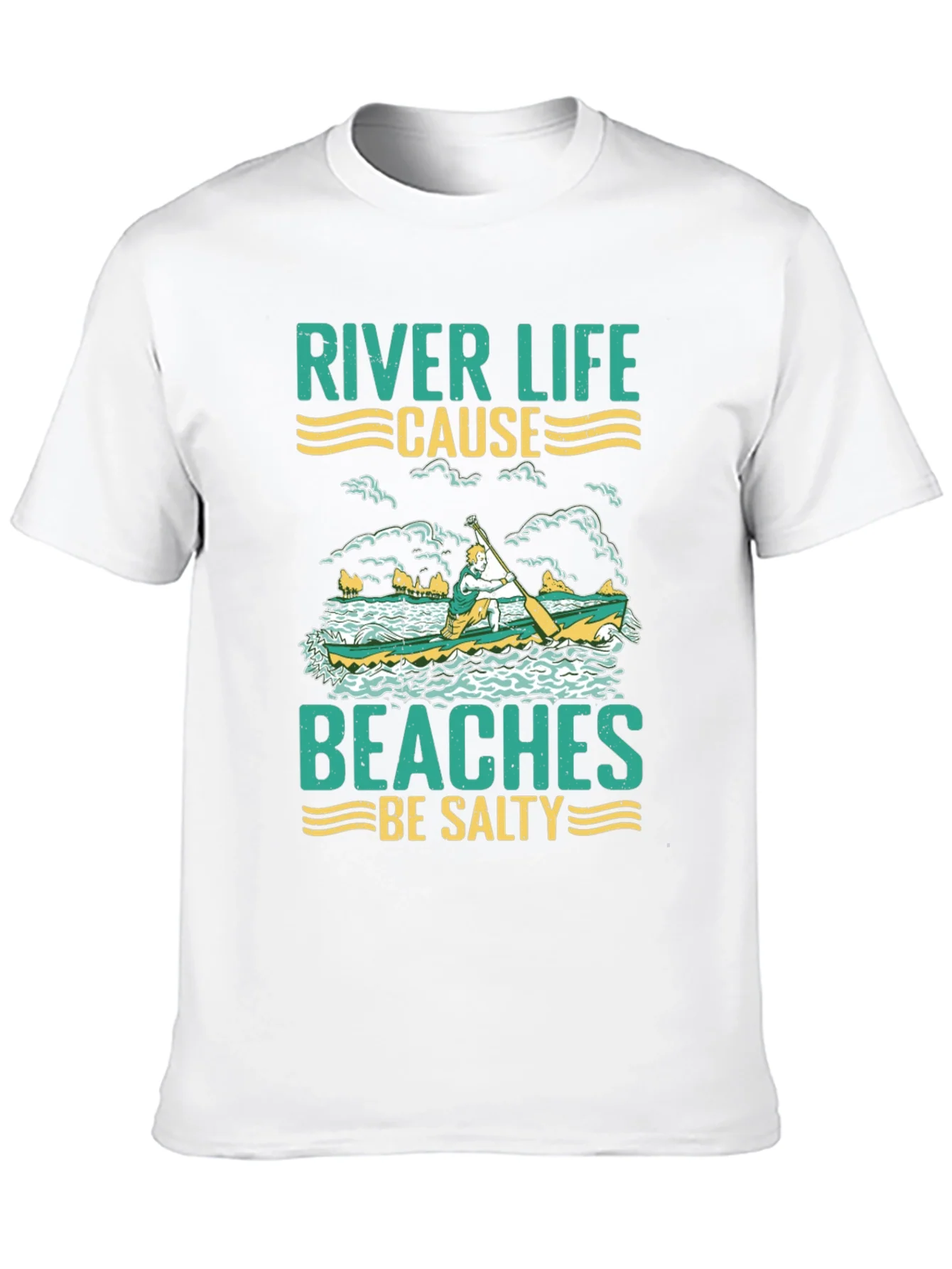 River Life T-Shirt - Beaches Be Salty Graphic Tee