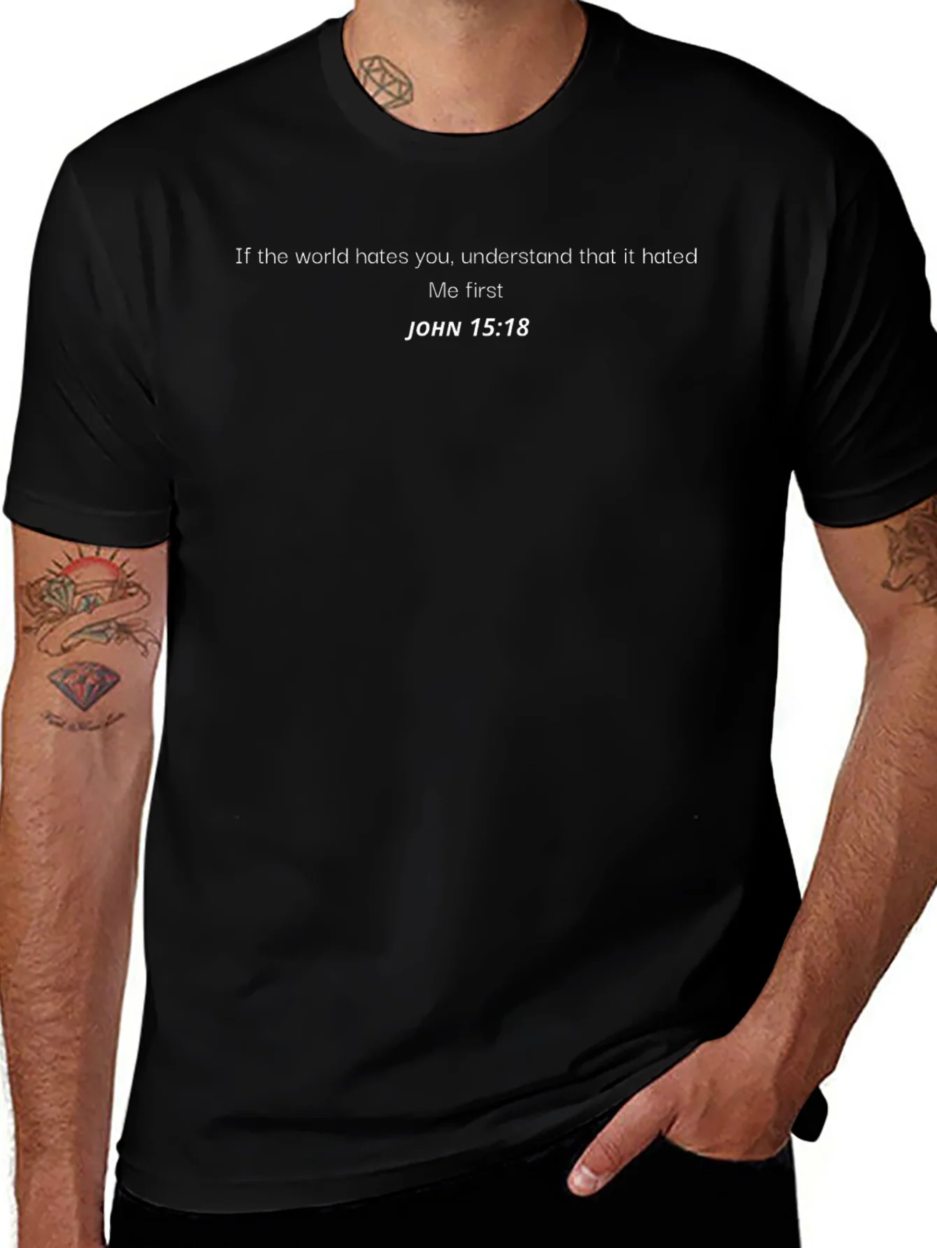 JOHN 15:18 Graphic T-Shirt - Religious Tee